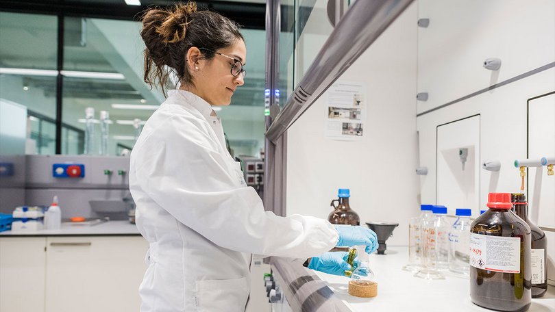 Woman in a laboratory