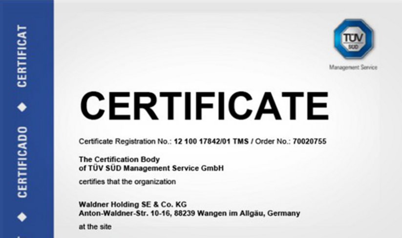 Certificat de gestion de la qualité